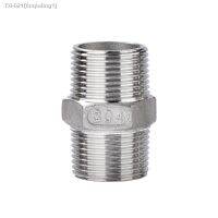 ┇ 1/8 1/4 3/8 1/2 3/4 1 BSP Male Thread 304 Stainless Steel Hex Nipple Union Pipe Fitting Connector Coupler Adapter