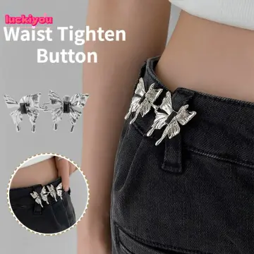Detachable Metal Pins Waist Buckle Waist Closing Tighten Waist Button  Adjustable Skirt Jeans Waist Clip Waist Ornaments Buttons