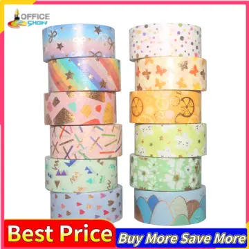 24 Rolls Washi Tape Set- 15 mm Wide Cute Colored Masking Tape DIY  Decorative Adhesive for Arts and Crafts, Scrapbooking Supplies, Christmas  Gift