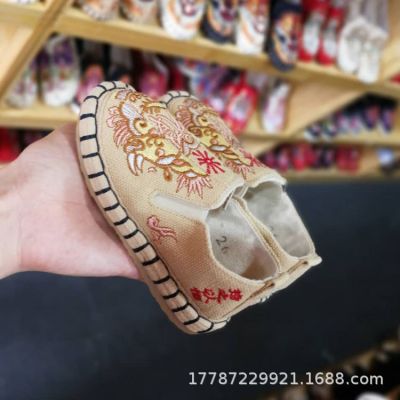 *[Xianyun รองเท้าปักลาย สไตล์ชนเผ่า แฮนด์เมด สําหรับเด็ก 1] BeijingA10