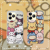 เคส Realme C51 C53 ลายการ์ตูนน่ารัก ซิลิโคนนิ่มใส เคสโทรศัพท์ Realme C51 C53 เคสมือถือ