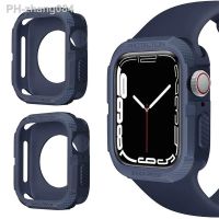 Shockproof Cover For Apple Watch Case 7 6 SE 5 4 3 2 1 44mm 40mm 42mm 38mm Soft TPU Protector Bumper for apple watch 8 45mm 41mm