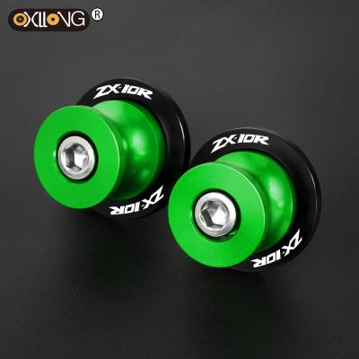 “：{}” For Kawasaki ZX10R ZX 10 R 2005 2006 2007 2008 2009 2010-2016 Motorcycle Accessories Swingarm Spools Slider Rear Stand Screws