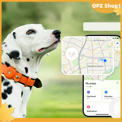 2 In 1ตัวติดตาม GPS สุนัขป้องกันการสูญเสียปลอกคออุปกรณ์สะกดรอยตามสัตว์เลี้ยงเข้ากันได้กับไมแท็กปลอกคาสุนัขแมว (เฉพาะ IOS)