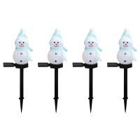 4X Solar Lights Christmas Solar Powered LED Light Decor Outdoor Garden Stake Xmas Blue