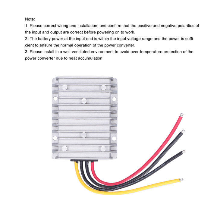 หม้อแปลงแรงดันไฟฟ้า-dc-ไป-dc-อะลูมิเนียมหล่อเครื่องแปลงไฟ24v-ถึง12v-สำหรับแผงเซลล์แสงอาทิตย์สำหรับเครื่องบันทึกแถบไฟ-led-สำหรับระบบนำทางรถยนต์