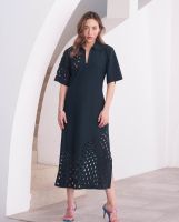 Vinn Patararin - Polo dress - ชุดเดรส ผ้ายืด คอโปโล เลเซอร์คัท