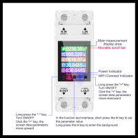 แอมป์มิเตอร์โวลต์มิเตอร์หน้าจอดิจิตอล LCD เครื่องวัดการบริโภคกำลังไฟฟ้าคุณภาพสูงทนทานสำหรับห้องนอนห้องนั่งเล่นห้องครัว