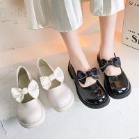 Oxford Women Shoes Patent Leather Mary Janes Shoes Big Bow Princess Shoes For Girls Low Heels Casual Shoe Shallow Lolita