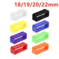 18/19/20/22mm Rubber Replacement Watch Band Strap Keeper Loop Security Holder Retainer Ring For Garmin Samsung Huawei SmartWatch Straps Straps