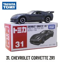 Takara Tomomy รถยนต์31-60แบบจำลองย่อขนาดเชฟโรเลตโคเวท Zr1จำลองของเล่นเทศกาลคริสต์มาสของตกแต่งห้องเด็กสำหรับเด็กทารกชาย