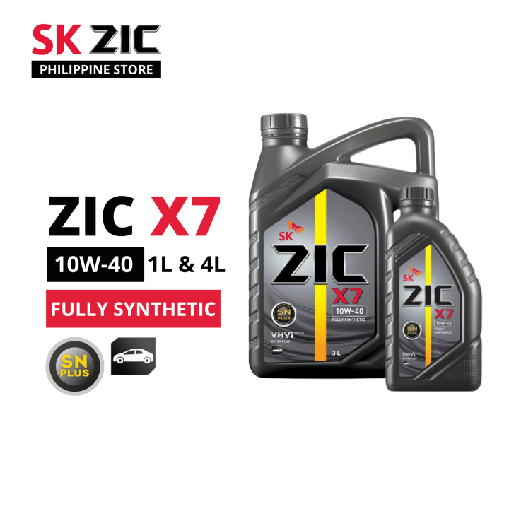 SK ZIC X7 10W-40 Fully Synthetic Engine Oil | Lazada PH