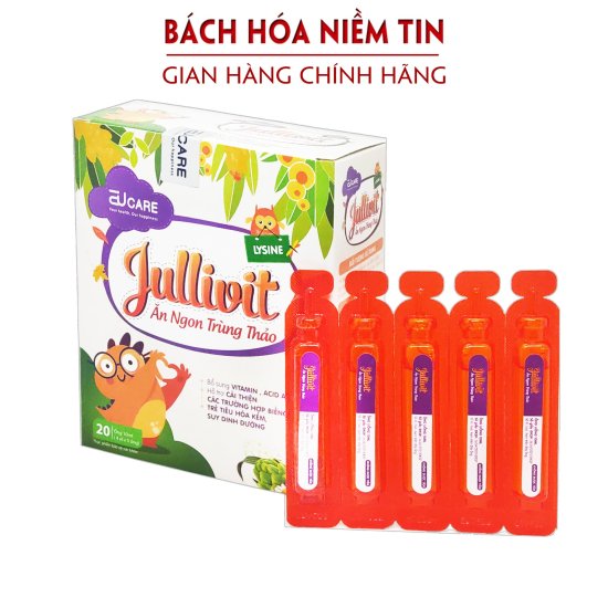 Siro jullivit ăn ngon trùng thảo - bổ sung dha, kẽm, taurin, vitamin - ảnh sản phẩm 1