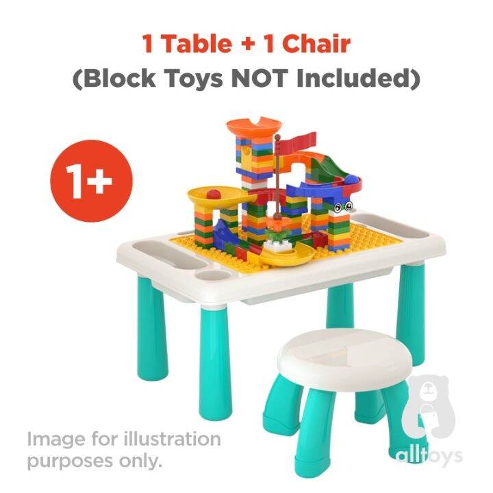 NEW MultiFunction Children Table Building Blocks Learning Playing