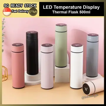 Smart Thermos Water Bottle Led Digital Temperature - 1pc 500ml