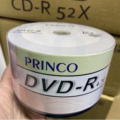 PRINCO DVD-R​ 4.7GB​ 120MIN.(10/50/pack) No BOX