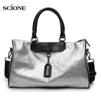 【YF】 Women Silver Fitness Gym Bag Traveling Bags Glitter Sac De Sport For Men Training Travel Tas Sports Outdoor Gymtas Sporttas xa32