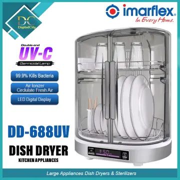 Imarflex 3 in 1 UV Dish Dryer DD-586UV Gray