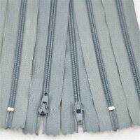 10 pcs Gray Color Nylon Coil Zippers Tailor Sewing Tools Craft 9 Inch Z02 Door Hardware Locks Fabric Material