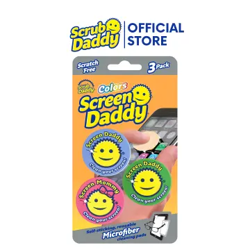 (3 pack) Scrub Daddy Dye Free Scrub Mommy Scrubber Sponge, 1 Count