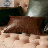 REDNEW PU Leather Pillow Case Durable Sofa Cushion Cover Pillowcase Pillowslip