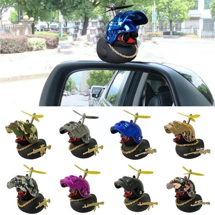 car-gift-broken-wind-helmet-small-black-yellow-duck-accessories-decor-duck-wind-breaking-cycling-car-decoration-wave-breaki-x7j8