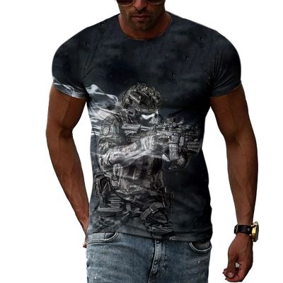 Fashion Personality Original Special Forces graphic t shirts Men Summer Casual 3D Print T-shirt Hip Hop Round Neck Short Sleeve