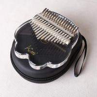 【YF】 Claw Shaped 17 Kalimba Thumb Sanza Transparent Instrument with   Gig