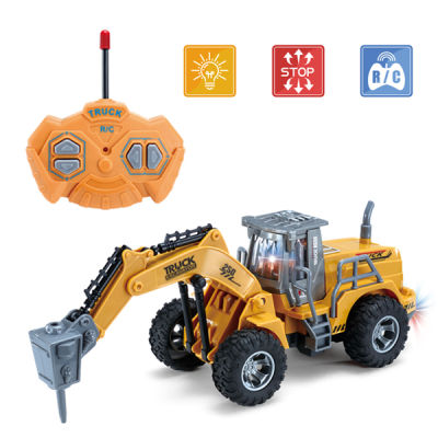 130 RC Truck RC Excavator 2.4G Radio Controlled 4 Channel Tractor Model Enginering Vehicle Toy Construction cars Toys for boys