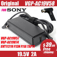 Original สำหรับ 19.5V 2A 40W VGP-AC19V74แล็ปท็อปตารางแหล่งจ่ายไฟ AC Adapter Charger F11A TAP11 F13N17SCB F13N27SC