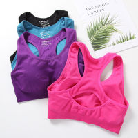 ผู้หญิงกีฬา Top Push Up ฟิตเนส ชุดชั้นในกีฬา Tops Breathable Running Vest Gym Active s