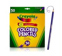 อุปกรณ์การเรียน ดินสอสีระบาย สร้างสรรค์งานศิลปะ วาดรูป Crayola สีไม้ไร้สารพิษ 50แท่ง (50สี)