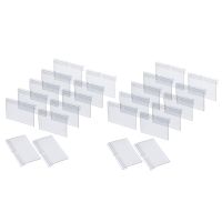 200Pcs Clear Plastic Label Holders for Wire Shelf Retail Price Label Holders Merchandise Sign Display Holder (6 x 4 cm)