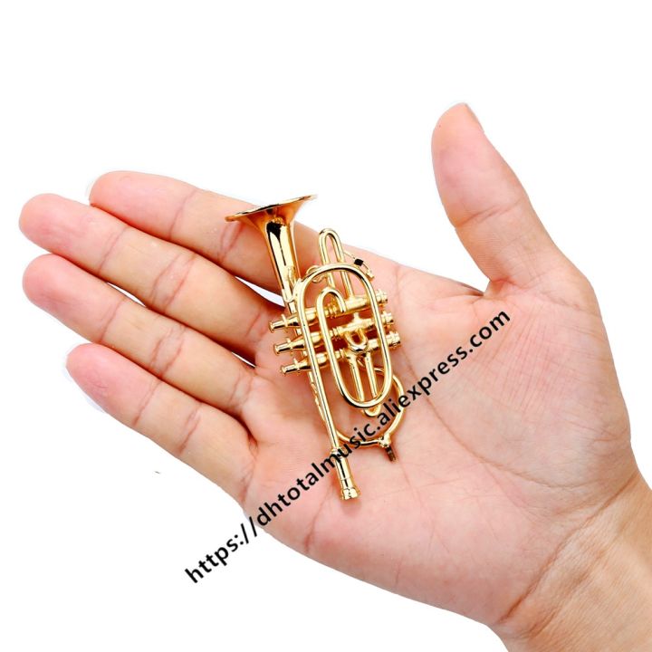 dh-miniature-cornet-model-mini-musical-instrument-dollhouse-accessories-ornaments-birthday-christmas-gift-home-decoration