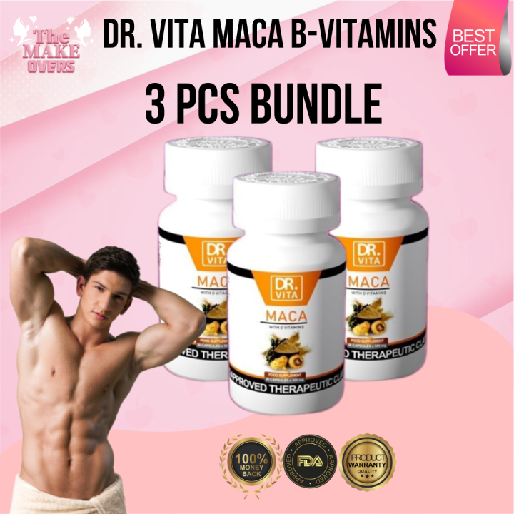 DR.VITA MACA with Vitamin B1, B2, B6,Zinc and B12, ehancer for men and ...