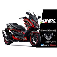 ( Promotion+++) คุ้มที่สุด สติ๊กเกอร์แต่งลายรถ Honda Forza 350 ปี 2020 ลาย HSBK ราคาดี สติ ก เกอร์ ติด รถ สติ๊กเกอร์ ออฟ โร ด สติ ก เกอร์ ข้าง รถ กระบะ สติ ก เกอร์ ข้าง รถ สวย ๆ