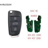 3 Buttons Remote Fob Flip Key 8E Chip 868 MHZ For 2006 -2015 A6 Q7 S6 4F0837220D 4F0837220R