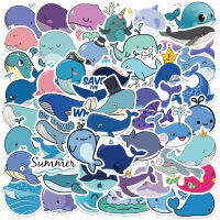 【cw】50 Cartoon Cute Whale Stickers Special Decoration Luggage Notebook Waterproof Removable Stickers ！