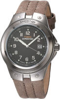 Timex Mens T49631 Expedition Metal Tech Brown Leather Strap Watch