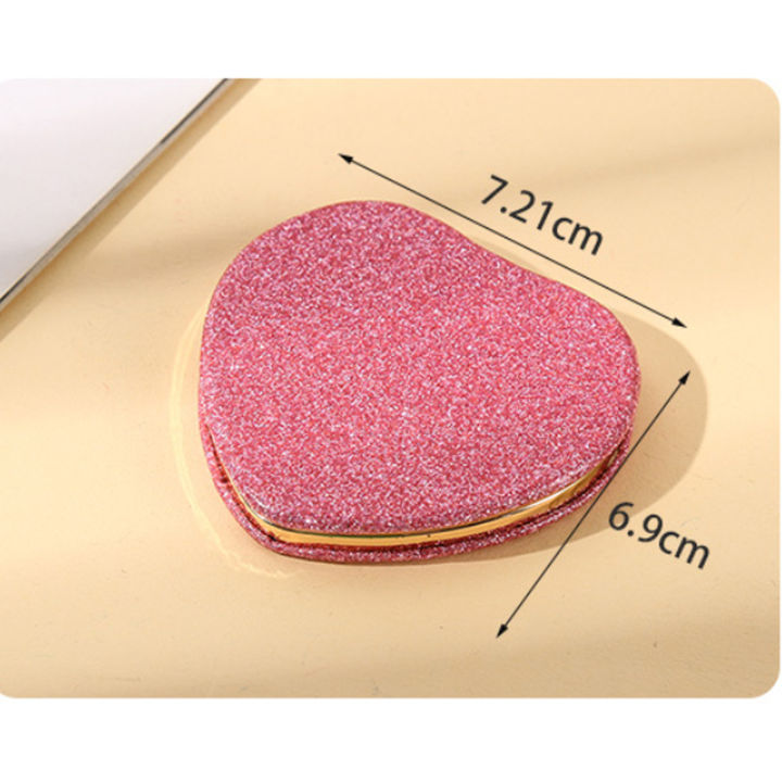 portable-folding-mirror-love-themed-compact-mirror-portable-round-mirror-foldable-makeup-mirror-student-makeup-mirror