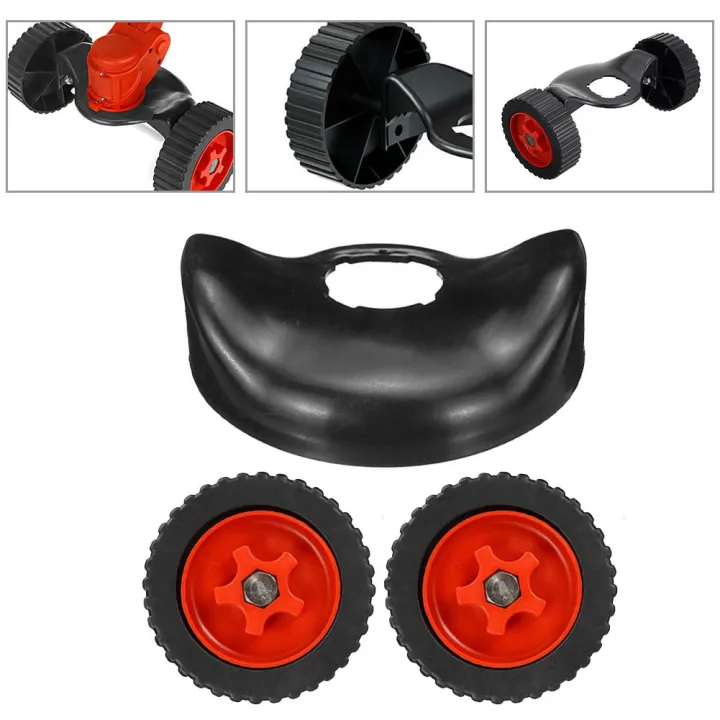 1Set Bilateral Wheel For Electric Grass Trimmer Auxiliary Tool