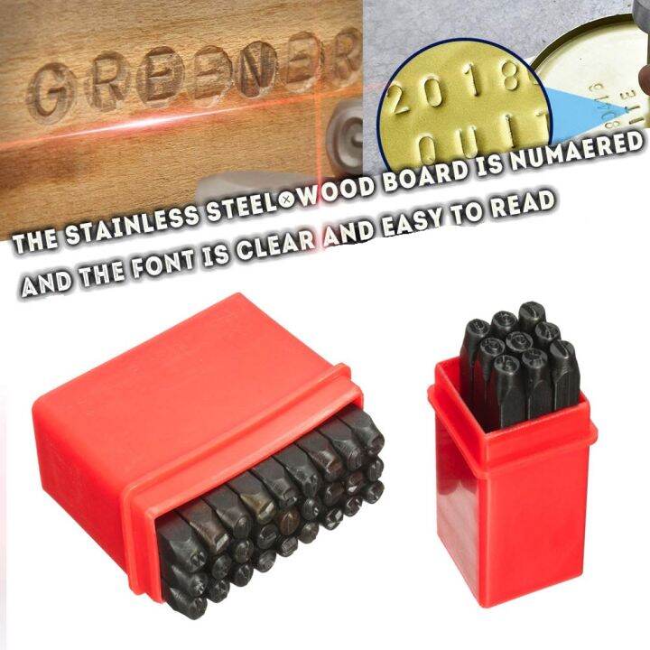 BINACHI Steel Craft Tool Leather Steel Word Alphabet Stamping Steel