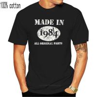 เสื้อยืด พิมพ์ลาย Nieuwe Made In 1984 Alle Originele Onderdelen Verjaardagscadeau ของขวัญแฟชั่น  L5RM