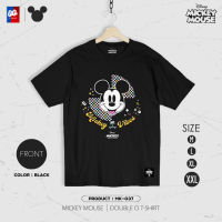 [ส่งฟรี] เสื้อยืด Mickey Mouse มิกกี้เมาส์ รุ่น MK-037 ลิขสิทธิ์แท้ วอลต์ ดิสนีย์ สีดำ เสื้อ Disney แท้ [M,L,XL,2XL]