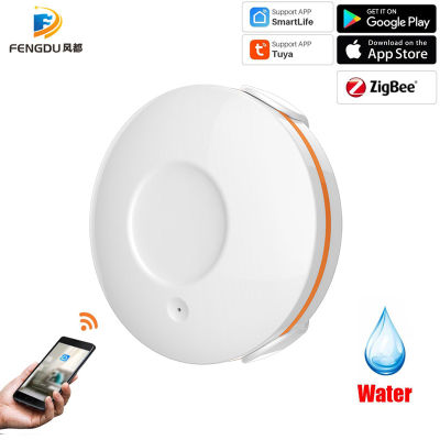 Smart Home Water Leakage Sensor Alarm System Tuya Wifi Zigbee Protection Against Water Leaks works with Alexa