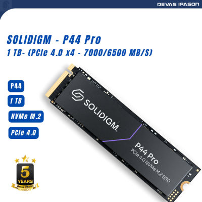 ลด 50% (พร้อมส่ง)Solidigm SSD P44 Pro ขนาด 1TB (PCle 4.0 x4 - 7000/4700 MB/s) รับประกัน 5 ปี โดย Devas IPASON(ขายดี)