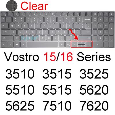 (อุปกรณ์เสริมแป้นพิมพ์ใหม่) แผ่นครอบแป้นพิมพ์สำหรับ Dell Vostro 15 16 3000 5000 7000 3510 3515 3525 5510 5515 5620 5625 7510ป้องกันผิวซิลิโคน