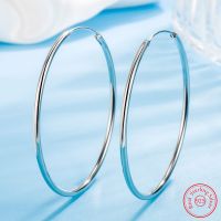 【YP】 925 Sterling Fashion Jewelry Round Hoop Earrings New XY0104