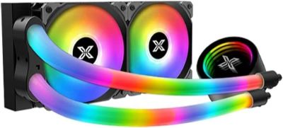 LGA 1700 AM5 Xigmatek Neon Aqua 240 AIO CPU Liquid Cooler ARGB