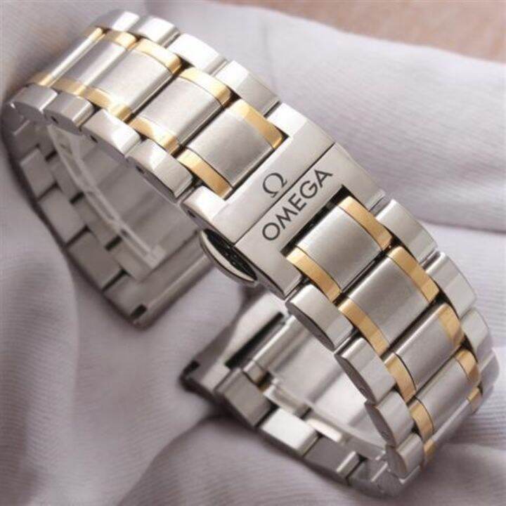 omega-watch-chain-steel-belt-stainless-strap-double-snap-buckle-men-and-women-14-20mm-accessories